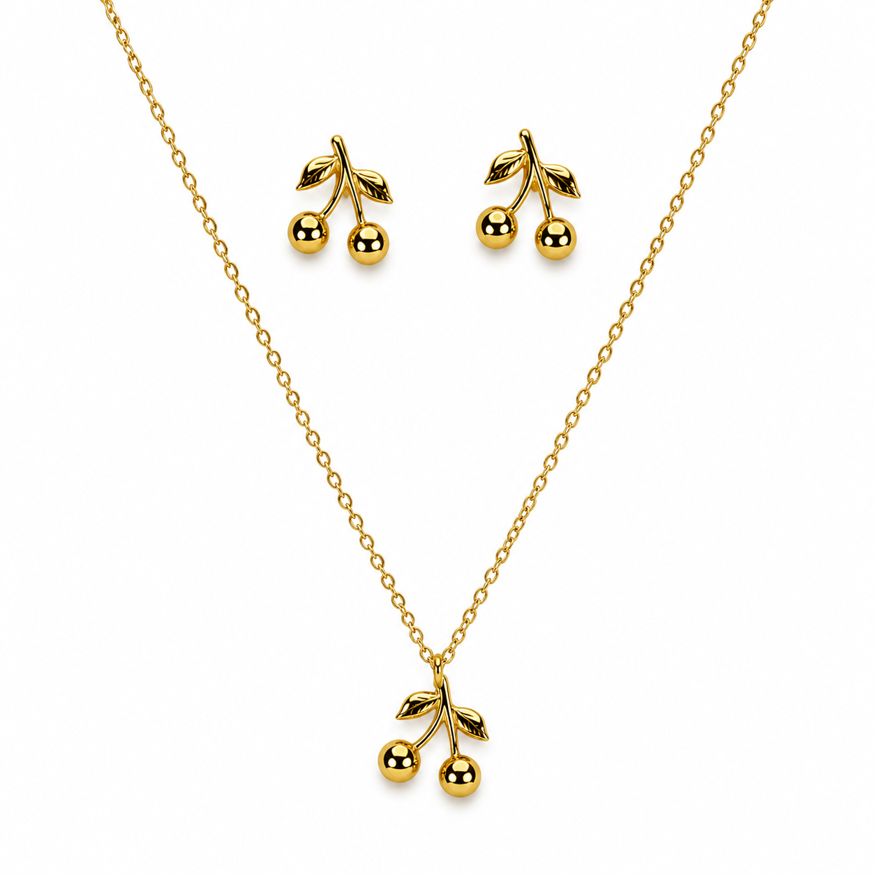 Conjunto cerezas sencillas